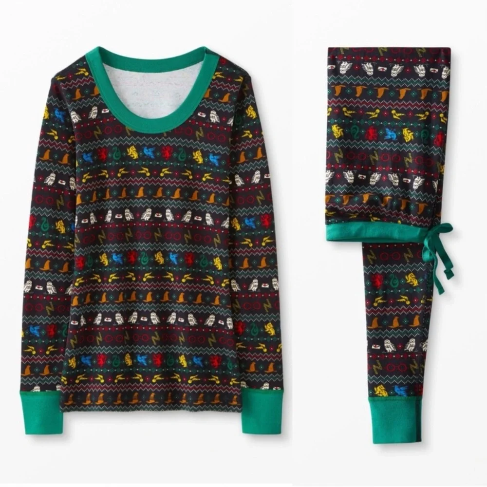 Hanna Andersson Wizarding World Harry Potter Organic Cotton Pajama Set XS